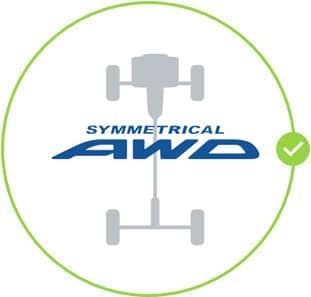 Subaru's Symetrical All Wheel Drive system is standard on the Subaru Ascent